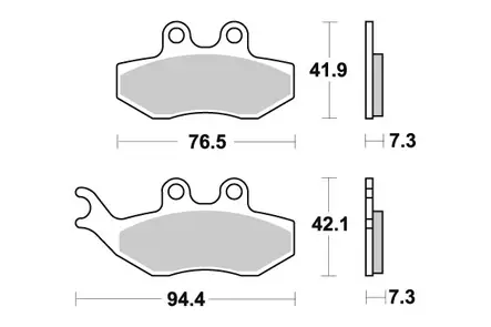Sbs Jarrupalat Ceramic (774HF) - Moottoripyörän Jarrupalat - 104724 - 1