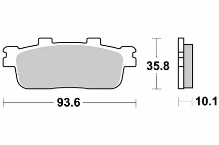 Sbs Jarrupalat Maxi Sinter - Moottoripyörän Jarrupalat - 105064 - 1