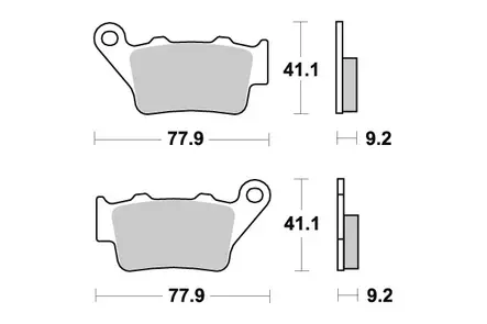 Sbs Jarrupalat Racing Sintered - Moottoripyörän Jarrupalat - 104494 - 1