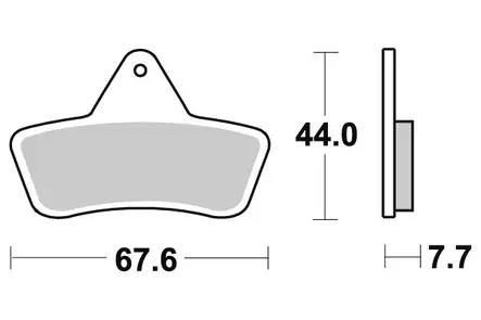 Sbs Jarrupalat Sintered Atv - Moottoripyörän Jarrupalat - 104524 - 1