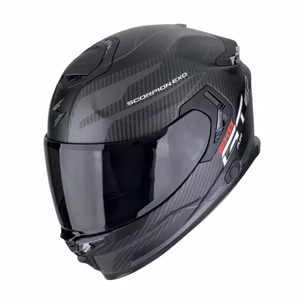 SCORPION Kypärä EXO-GT SP Air Flex Mattamusta Hopea L - MP Umpikypärät - 81584 - 1