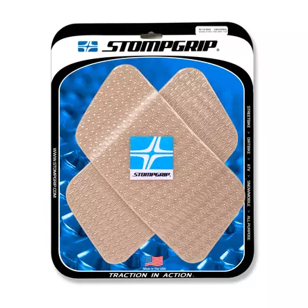 Stompgrip Universal Quadrilateral Tank Grips - Icon : Clear - Moottoripyörän Tankinsuojat - 98344 - 1