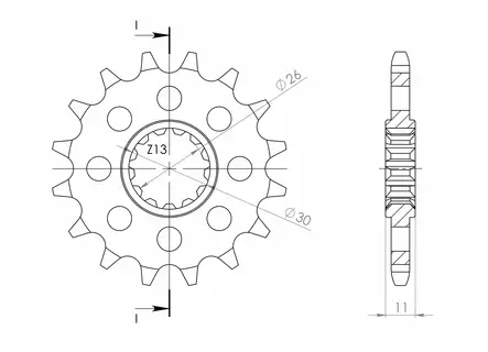 Supersprox Eturatas 1591.16RB Kumivaimennuksella - Moottoripyörän Eturattaat - 102054 - 1
