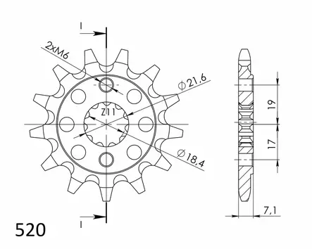 Supersprox / JT Eturatas 1321.13 - Moottoripyörän Eturattaat - 101864 - 1