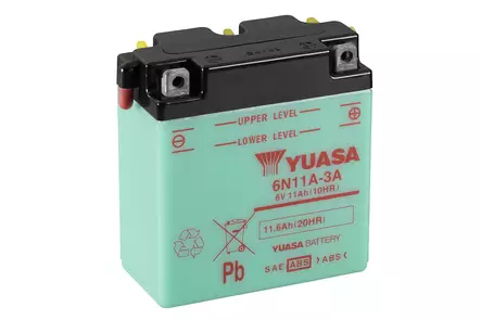 Yuasa akku, 6N11A-3A (cp) Happopatruuna mukana (6) - Yleisosat - Akut - 107834 - 1