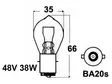 48V 35W BA20S TRUKKIPOLT. - Yleisosat ja tarvikkeet - 35514 - 1