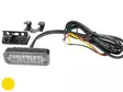 AXIXTECH MS3 KELTAINEN LED VAROITUSVILKKU JALALLA 12-24V . - Yleisosat ja tarvikkeet - 52234 - 1