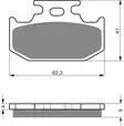 GOLDFREN Jarrupalat 001 Ceramic Carbon K1 - Moottoripyörän Jarrupalat - 88524 - 1