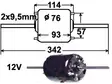 LÄM.MOOT. 12V 2X9,6MM/75 - Yleisosat ja tarvikkeet - 19014 - 1