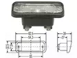 REKISTERIVALO UPOTETTAVA 82,5 X 32,5 MM SIS.24V POLTT. - Yleisosat ja tarvikkeet - 42354 - 1