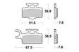 Sbs Jarrupalat Sintered Offroad - Moottoripyörän Jarrupalat - 104644 - 1