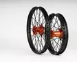 Sixty5 KTM Musta/Oranssi Enduro 1.6-21"/2.15-18" vannesarja - Moottoripyörän Täydelliset vanteet - 86074 - 1
