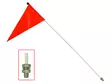 Sno-X Turvallisuus/Huomio lippu - Moottorikelkan Tarvikkeet - 128934 - 1