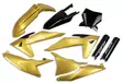 UFO Plastic kit 6-parts KTM SX/SXF125-450 23-24 Gold/Black - Moottoripyörän Muovisarjat - 82264 - 1