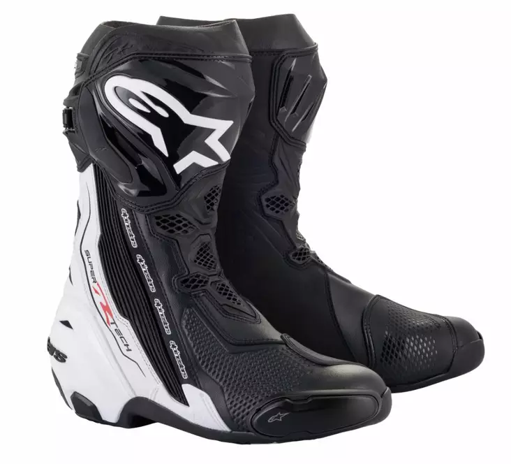 Alpinestars Ajosaapas Supertech R v2 Musta/Valkoinen 45 - MP Saappaat & Kengät Onroad - 104415 - 1