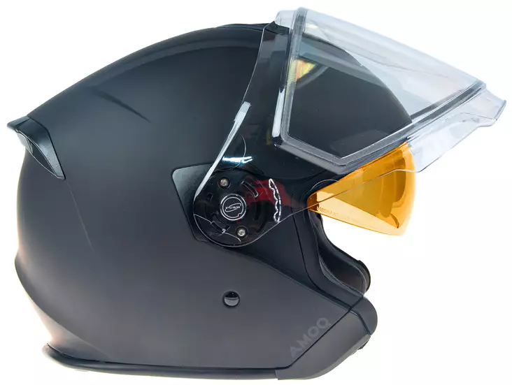 AMOQ Cluster kypärä sähkövisiirillä Blackout 3XL - ATV Avokypärät - 78085 - 1