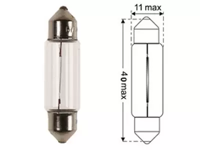 AUTOLAMPPU 6V 10W 11X40MM SV8,5 - Yleisosat ja tarvikkeet - 10335 - 1