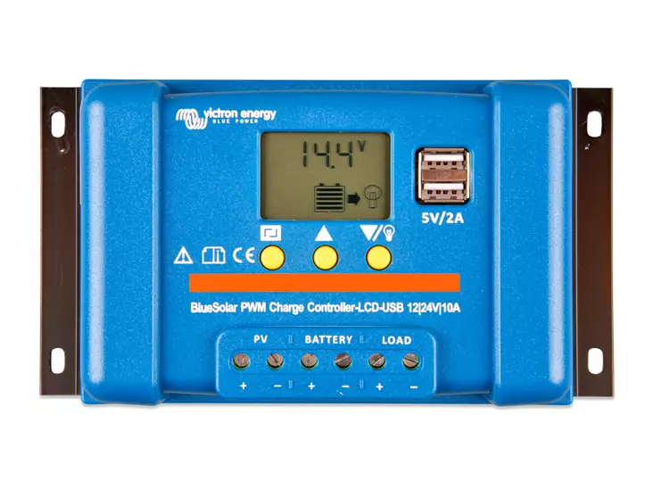 BLUESOLAR PWM-LCD&USB 12/24V-10A - Yleisosat ja tarvikkeet - 161965 - 1