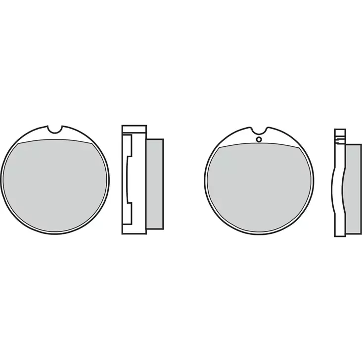 Brembo Jarrupalat Carbon-Ceramic - Moottoripyörän Jarrupalat - 102035 - 1