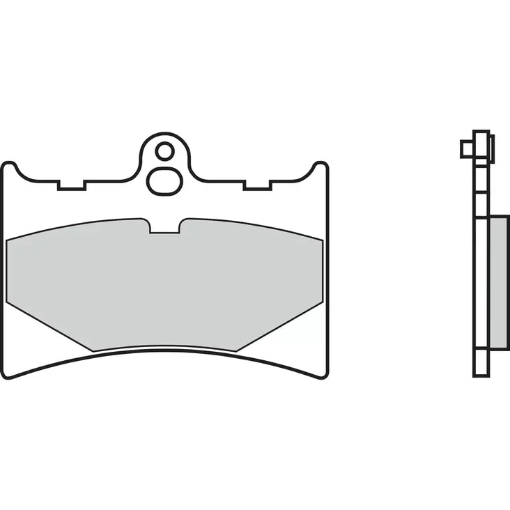 Brembo Jarrupalat Carbon-Ceramic - Moottoripyörän Jarrupalat - 102895 - 1