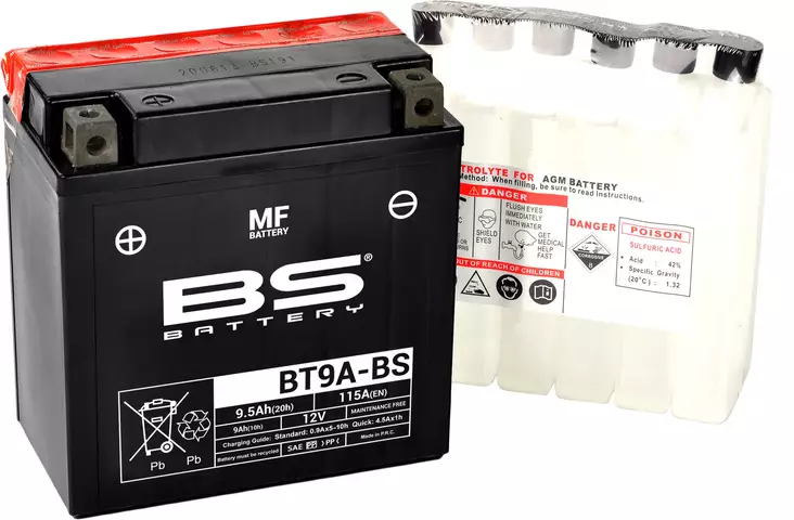 BS Battery BT9A-BS MF (cp) Maintenance Free - Yleisosat - Akut - 107595 - 1