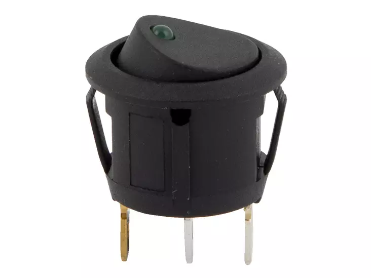 C-PWR KEINUKATKAISIJA ON-OFF LED 12V 20MM AS.REIKÄ - EI SYMBOLIA - Yleisosat ja tarvikkeet - 43675 - 1