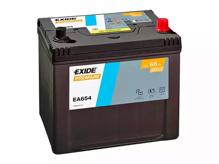 EA654 EXIDE PREMIUM 65AH 230X173X222 -/+ 580A - Yleisosat ja tarvikkeet - 45695 - 1