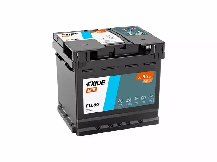 EL550 EXIDE EFB 55AH 207X175X190 -/+ 540A - Yleisosat ja tarvikkeet - 44935 - 1