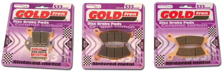 GOLDFREN Jarrupalat 041 Ceramic Carbon S33 - Moottoripyörän Jarrupalat - 88135 - 1