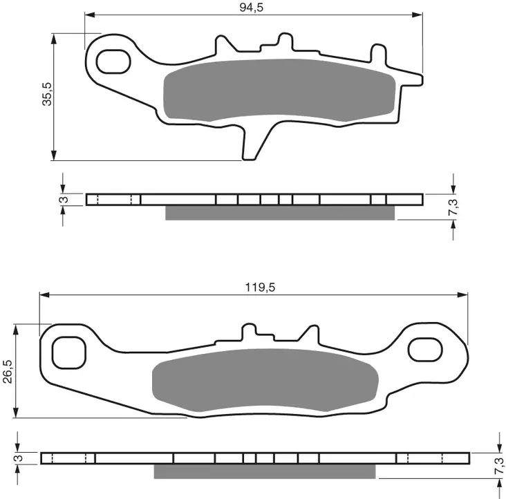 GOLDFREN Jarrupalat 108 Ceramic Carbon AD - Moottoripyörän Jarrupalat - 89125 - 1