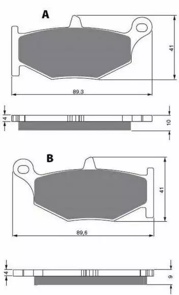 GOLDFREN Jarrupalat 241 Ceramic Carbon S3 - Moottoripyörän Jarrupalat - 88905 - 1