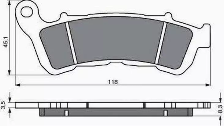 GOLDFREN Jarrupalat 257 Ceramic Carbon S3 - Moottoripyörän Jarrupalat - 87745 - 1