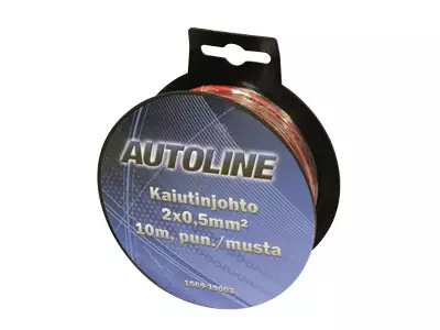 KAIUTINJOHTO PUN/MUS. 2X0,50MM2 10M - Yleisosat ja tarvikkeet - 53705 - 1