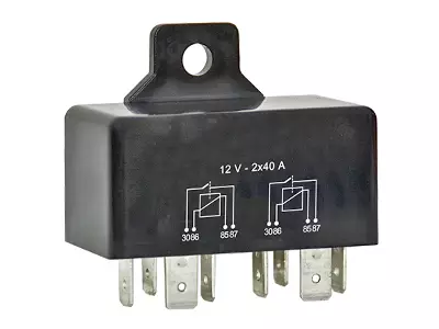 KAKSOISRELE 12V 2X40A - Yleisosat ja tarvikkeet - 43945 - 1