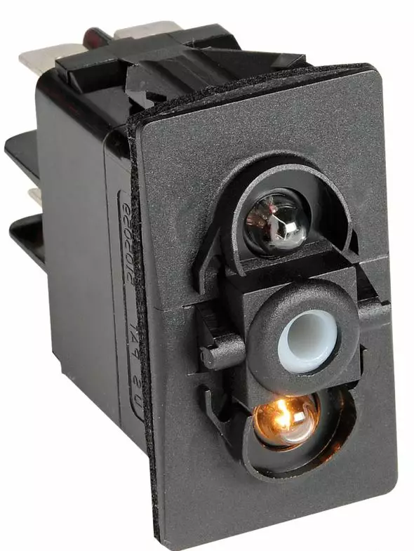 Katkaisija ON-OFF tupla LED - Veneen Kytkimet - 92905 - 1