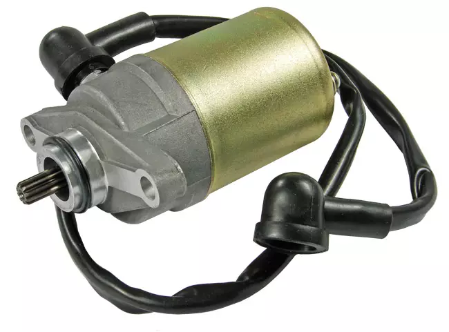 Käynnistysmoottori, Kiina-skootterit 4-T/ Kymco 4-T, cc: 70mm / 10-hammasta - Mopon & Skootterin Starttimoottorit - 98325 - 1