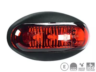 LED-ÄÄRIVALO PUN.59X36MM - Yleisosat ja tarvikkeet - 51425 - 1