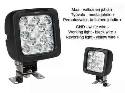 LED PERUUTUS/TYÖVALO 10-30V 17W IP66/68 - Yleisosat ja tarvikkeet - 51865 - 1