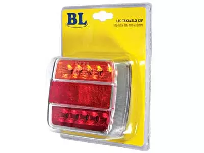 LED-TAKAVALO 12V REK.VALOLLA 4-TOIM # - Yleisosat ja tarvikkeet - 43765 - 1