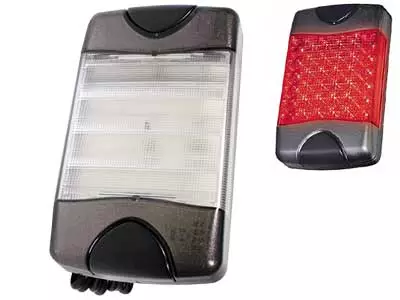 LED-VALO PUNAINEN, 9-33 V PYSTYASEN * - Yleisosat ja tarvikkeet - 42595 - 1