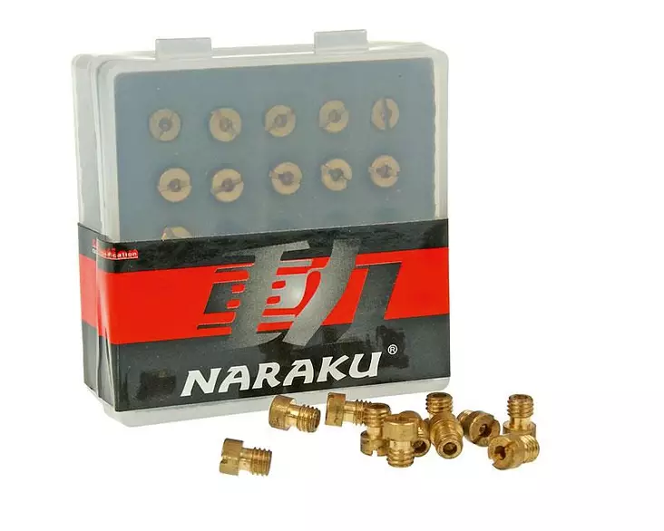 Naraku Suutinlajitelma, 5mm, #80 - #100 (11 kpl), Yhteensopiva: Dellorto - Mopon & Skootterin Suuttimet - 98445 - 1