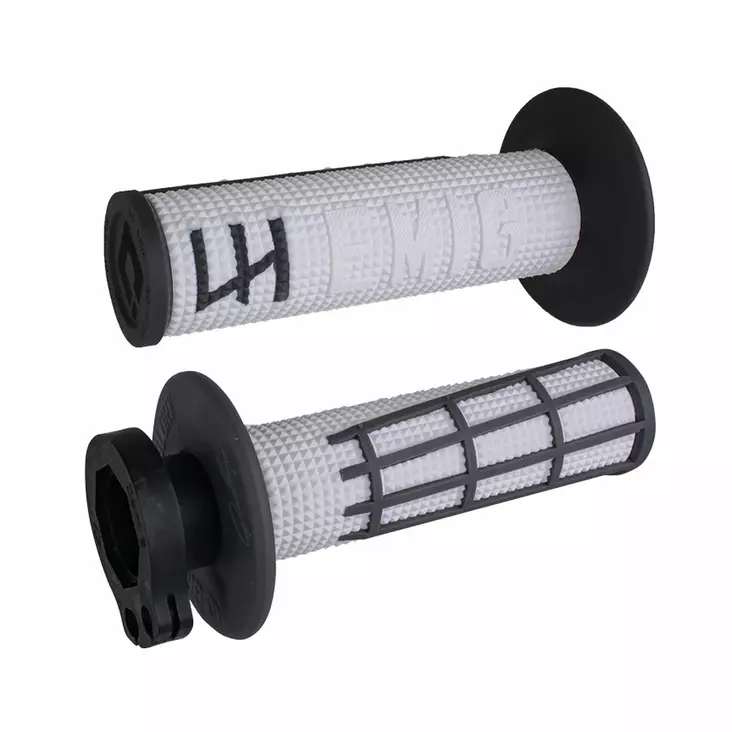 ODI EMIG 2.0 - V2 LOCK-ON Grip WHITE/Graphite - Moottoripyörän Ohjaus & hallinta - 68755 - 1