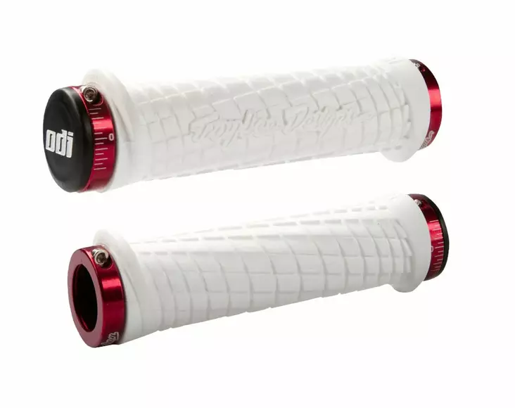 ODI Troy Lee Designs Signature Series White W/Red - Moottoripyörän Ohjaus & hallinta - 80845 - 1