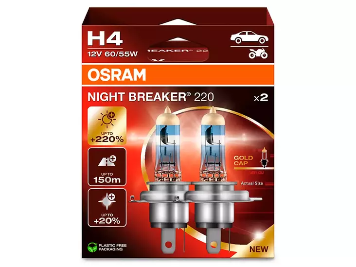 OSRAM H4 NIGHT BREAKER® 220 DUO BOX - Yleisosat ja tarvikkeet - 74335 - 1