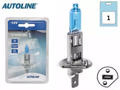 POLTTIMO AUTOLINE 12V 55W SININEN BLISTER - Yleisosat ja tarvikkeet - 69225 - 1