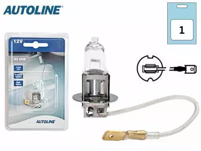 POLTTIMO AUTOLINE 12V H3 55W BLISTER - Yleisosat ja tarvikkeet - 68495 - 1