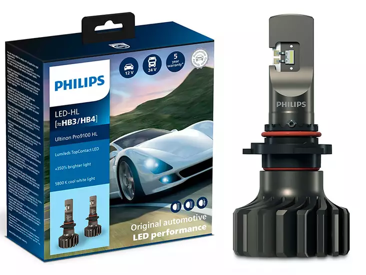 POLTTIMOPARI PHILIPS LED HB3/4 12/24V PRO9100 - Yleisosat ja tarvikkeet - 75445 - 1