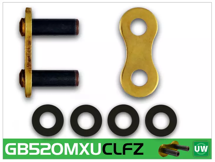 RK GB520MXU Niittilukko - Moottoripyörän Ketjulukot - 100325 - 1