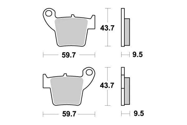 Sbs Jarrupalat Ceramic - Moottoripyörän Jarrupalat - 159505 - 1