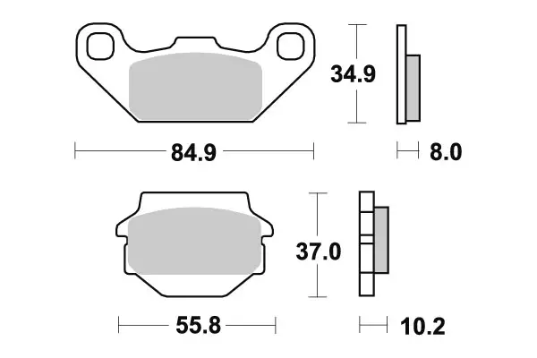 Sbs Jarrupalat Sintered Offroad - Moottoripyörän Jarrupalat - 104315 - 1